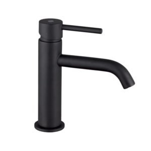 Grifo monomando para lavabo SIRIO negro mate
