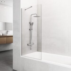 Mampara panel fijo de bañera SCREEN NÍQUEL