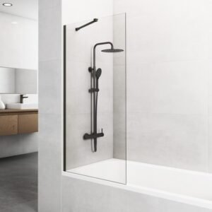 Mampara panel fijo de bañera SCREEN TITANIO