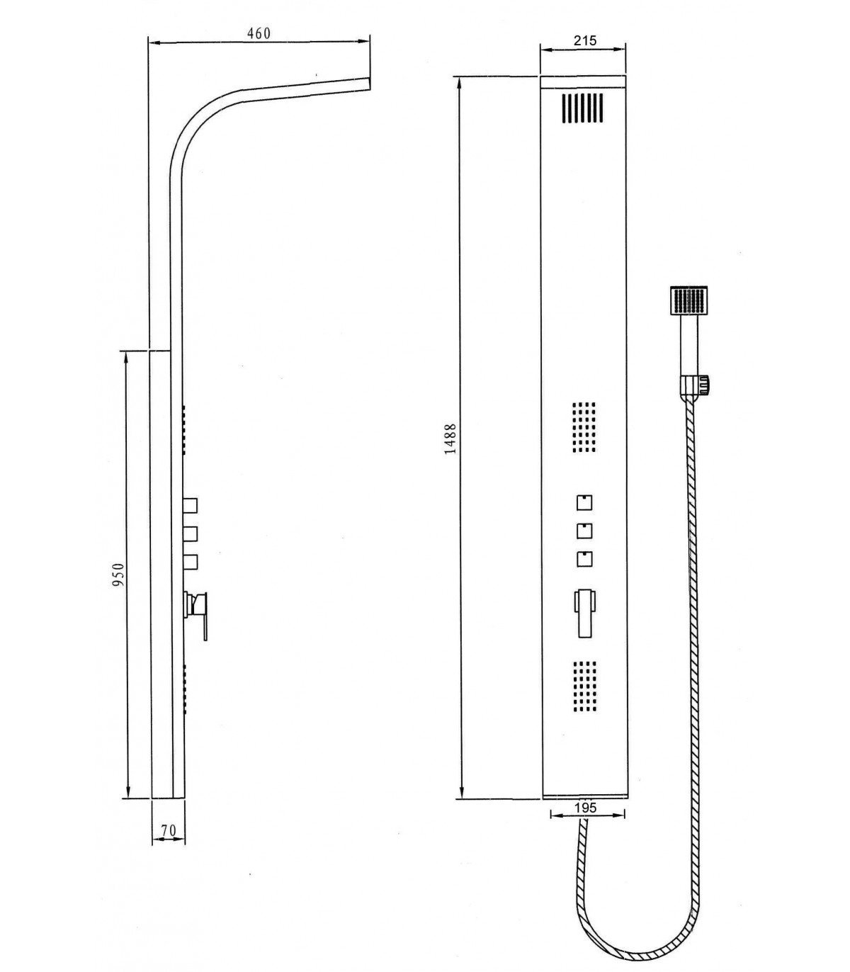 Columna de ducha GOCTA monomando - Imagen 3