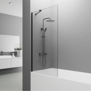 Mampara bañera panel fijo SCREEN NEGRA