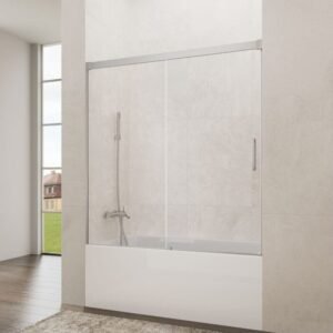 Mampara Frontal de bañera 1 Fijo + 1 Corredera BASIC