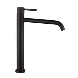 Grifo monomando lavabo caño alto MIO Negro