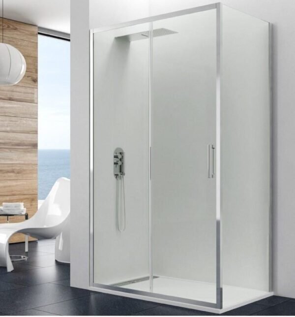 Mampara de ducha frontal + Corredera + Lateral Fijo PRESTIGE